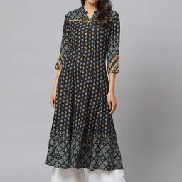 IKRASS Women Floral Printed Anarkali Kurta-picture-29