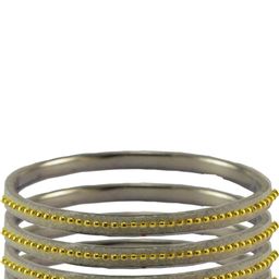 Vidhya Kangan Beige Brass Bangles-image-81