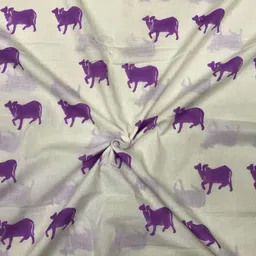 PALASH Animal Block Printed Pure Cotton Unstitched Dress Material-image-90