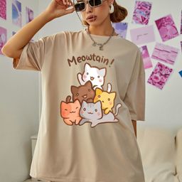 BELTLY Women Graphic Printed Round Neck Cotton Oversized T-shirt-image-94