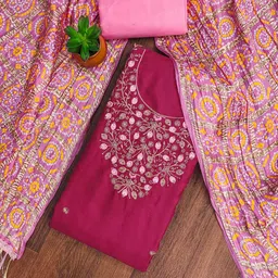 Maroosh Embellished Unstitched Dress Material-picture-56