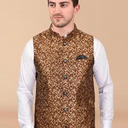 PRINTINDIA Men Printed Woven Nehru Jacket-picture-18