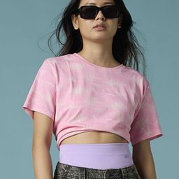 FEIER Women Printed Drop-Shoulder Sleeves Pockets Boxy T-shirt-image-9