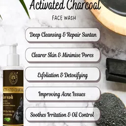 Puro Miles Set Of 3 Haldi Chandan - Activated Charcoal & Aloevera Face Wash - 100 ml Each image 4