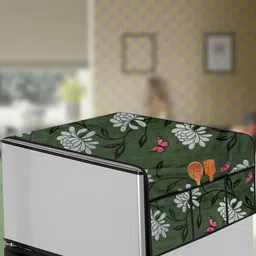 The Furnishing Tree Green Plastic Refrigerator Cover-image-63