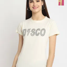 Dreambe Women Typography Printed T-shirt-picture-32