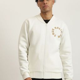 True Religion Men Geometric Bomber with Embroidered Jacket-picture-22