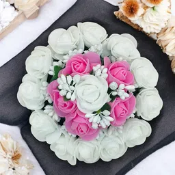 GADINFASHION Women Flower Bridal Hair Bun Juda Gajra Hair Accessory Set-38