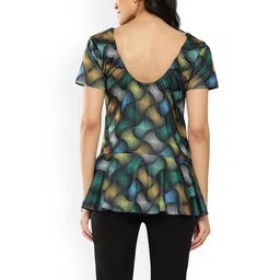 Aarika Abstract Printed Swim Suit With Goggle image 5