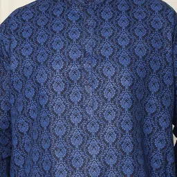 SOJANYA PLUS Men Ethnic Motifs Printed Regular Kurta with Pyjamas image 2