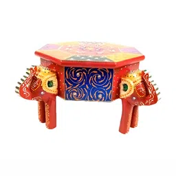 apka mart Red Set of 1 Elephant Design Jewellery Organiser-53