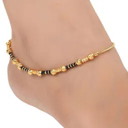 AanyaCentric Set of 2 Gold-Plated Anklets image 4