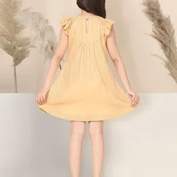 YK Striped Flutter Sleeve A-Line Mini Dress image 2