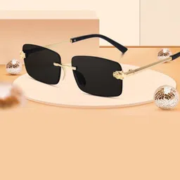 RICH CLUB Unisex Square Sunglasses with UV Protected Lens-image-34