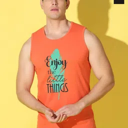 WOOSTRO Pack Of 2 Printed Combed Cotton GymInnerwear VWS26(ENJOY ORANGE)(ENJOY BLACK)-image-44