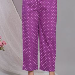 Aramya Bandhani Printed Cotton Palazzos-image-100