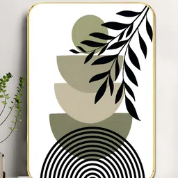Myntra Elegant Homes White & Green 1 Piece Wood Other Wall Paintings-17