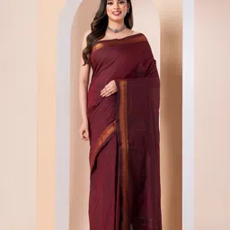 Durga Handlooms Woven Design Zari Pure Cotton Narayan Peth Saree-picture-34