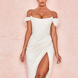 LULU & SKY Off-Shoulder Sheath Dress-picture-42