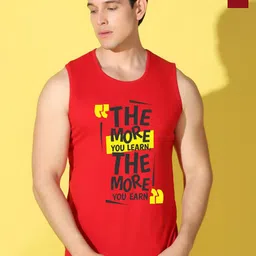 WOOSTRO Pack Of 2 Printed Combed Cotton Gym Vests VWS26(MORE RED)(BKLN MAROON)-picture-14
