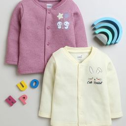 BUMZEE Girls Pack Of 2 Printed Cotton Thermal Jablas-58