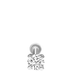 Sparkles Lab Grown Diamond 0.50 Carat Round Shape Soilitaire Diamond Nose Pin 14K-image-27