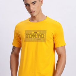 ADRO Typography Printed Round Neck Cotton T-shirt-picture-4