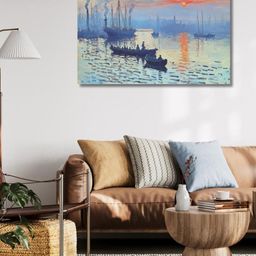 Viventiq Sunrise Painting Without Frame Canvas Wall Art-image-24
