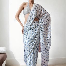 DIVASTRI Poly Chiffon Saree-image-0