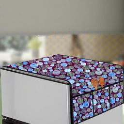 The Furnishing Tree Multi-Coloured Printed Refrigerator Cover-picture-1