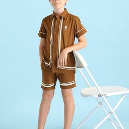 U.S. Polo Assn. Kids Boys Boxy Opaque Striped Casual Shirt-image-68