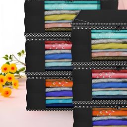 ANNORA INTERNATIONAL Black Set of 6 Regular Multi-Utility Organisers-40