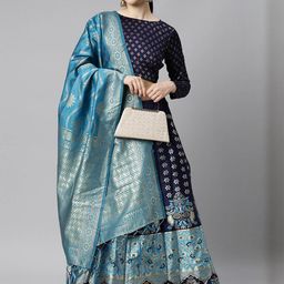Mr Y Embellished Semi-Stitched Lehenga & Unstitched Blouse With Dupatta-56
