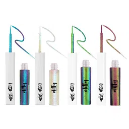 Elitty Set Of 4 Long Lasting Eyeliner- 4 ml Each- Jade Jive- Fairycore- Celestial- Aurora image 4