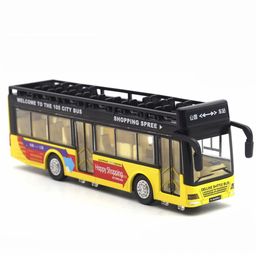 UKAXA Kids Metal Double Decker Bus Toy Vehicles-29
