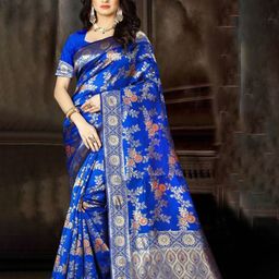 SAREEFLAME Woven Design Zari Banarasi Saree-picture-36