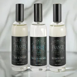 Eau DuFrance Set Of 3 The Scentury With Timeless Aromas & Definite Diva Eau De Parfum - 50-105