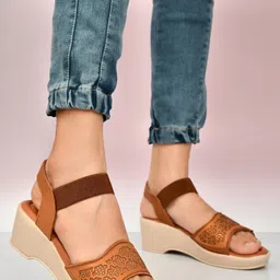 Shozie Women Brown Synthetic Comfort Flats-picture-34