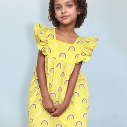 ArthLife Yellow Rainbow Dress-image-31