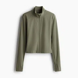 H&M Zip-Through Sports Jacket With Soft Move-image-68