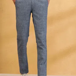 Fabindia Men Slim Fit Trousers-image-54