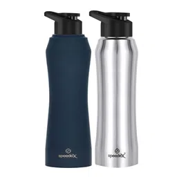 Speedex Silver & Blue 2 Pieces Stainless Steel Water Bottle - 1000 ml Each-image-47