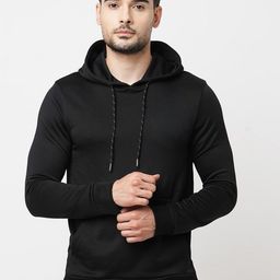 Jack & Jones Men Solid Hooded Sweatshirt-image-111