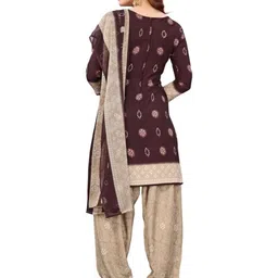 Unstitched Printed Cotton Blend Kurta & Patiyala Dress Material with Dupatta-image-76