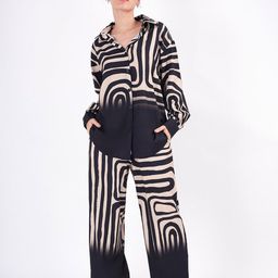 clobug Printed Long Sleeves Shirt & Palazzo-image-72