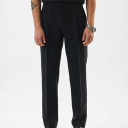 Snitch Men Black Mid-Rise Slim Fit Trouser-image-64