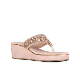 Inc 5 Women Embellished Ethnic Wedge Sandal Heels-49