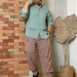 Instafab Plus Men Panelled Gurkha Trousers-picture-29