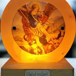 GLOBAL AROMA 3D Saint Michael Himalayan Rock Salt Lamp-picture-38