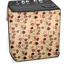 The Furnishing Tree Washing Machine Cover Petals Pattern Yellow Compatible for Whirlpool 8Kg Semi-A-image-61